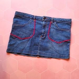 55 DSL mini denim skirt